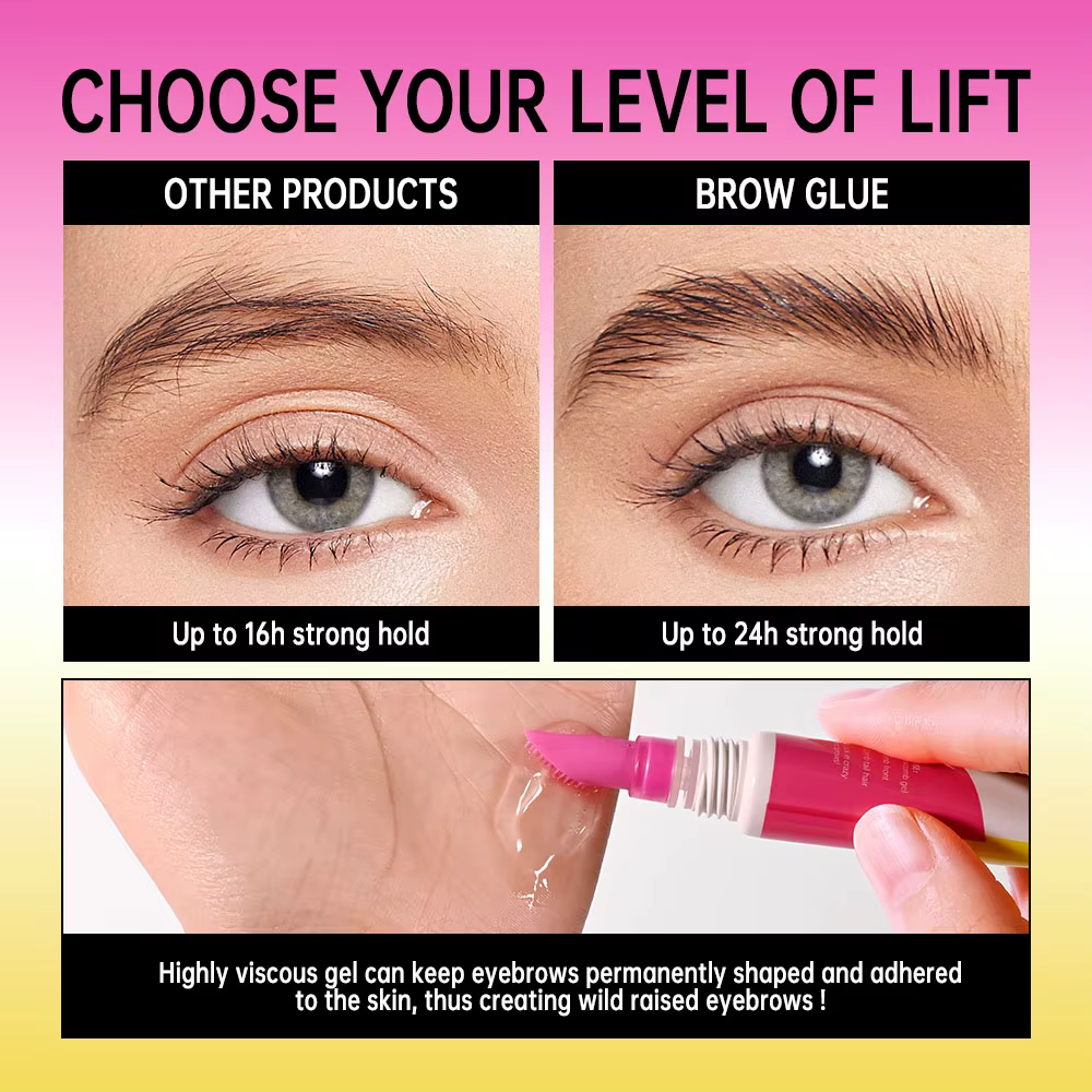 Gel de stratification des sourcils avec peigne