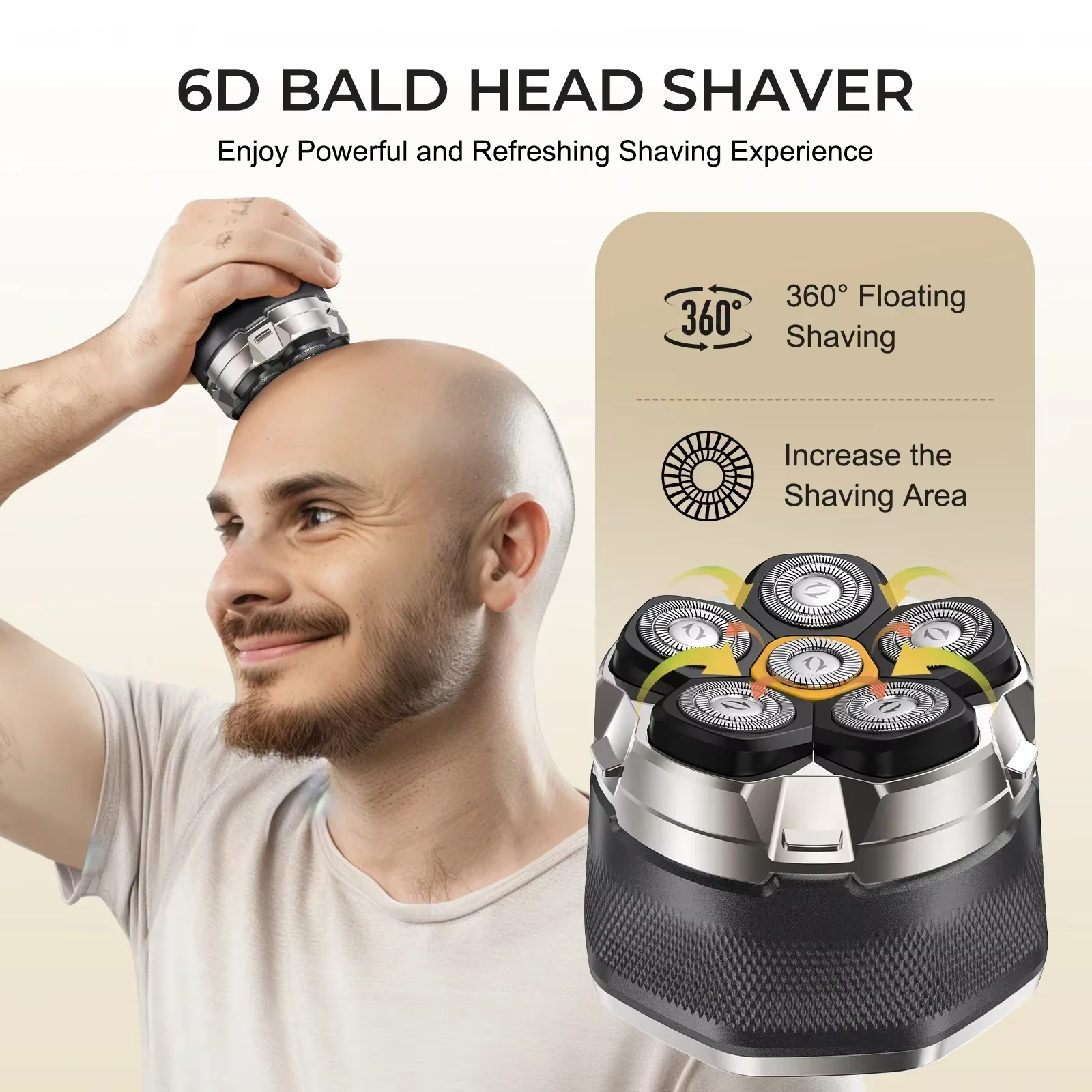 Sweker tête rasoir pour hommes chauve