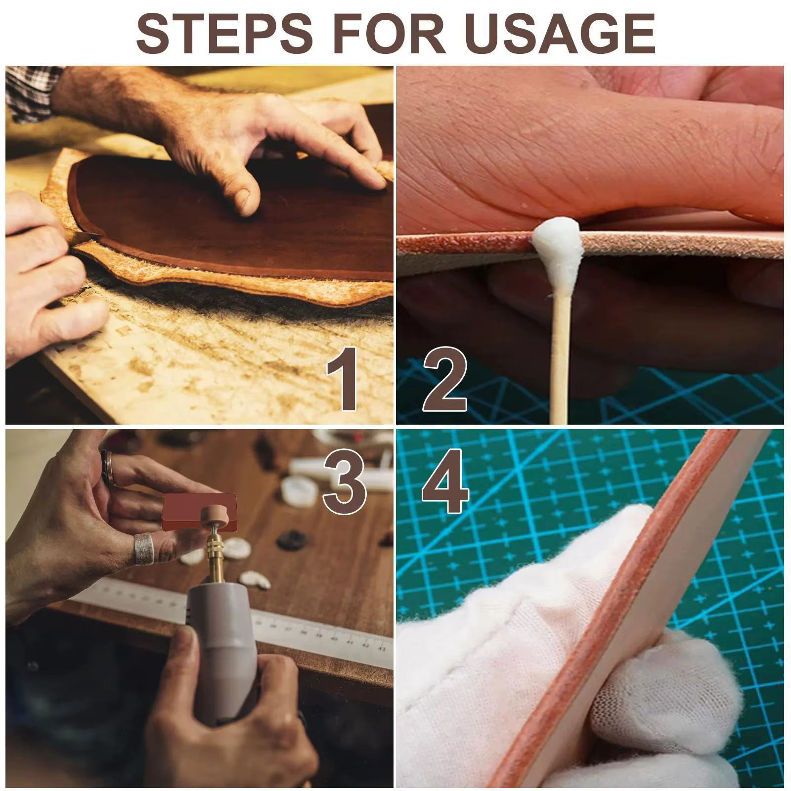 Kit de 6 pâtes à polir métalliques pour bijoux, argent, or, laiton – Grains grossiers à fins pour une finition ultra-brillante