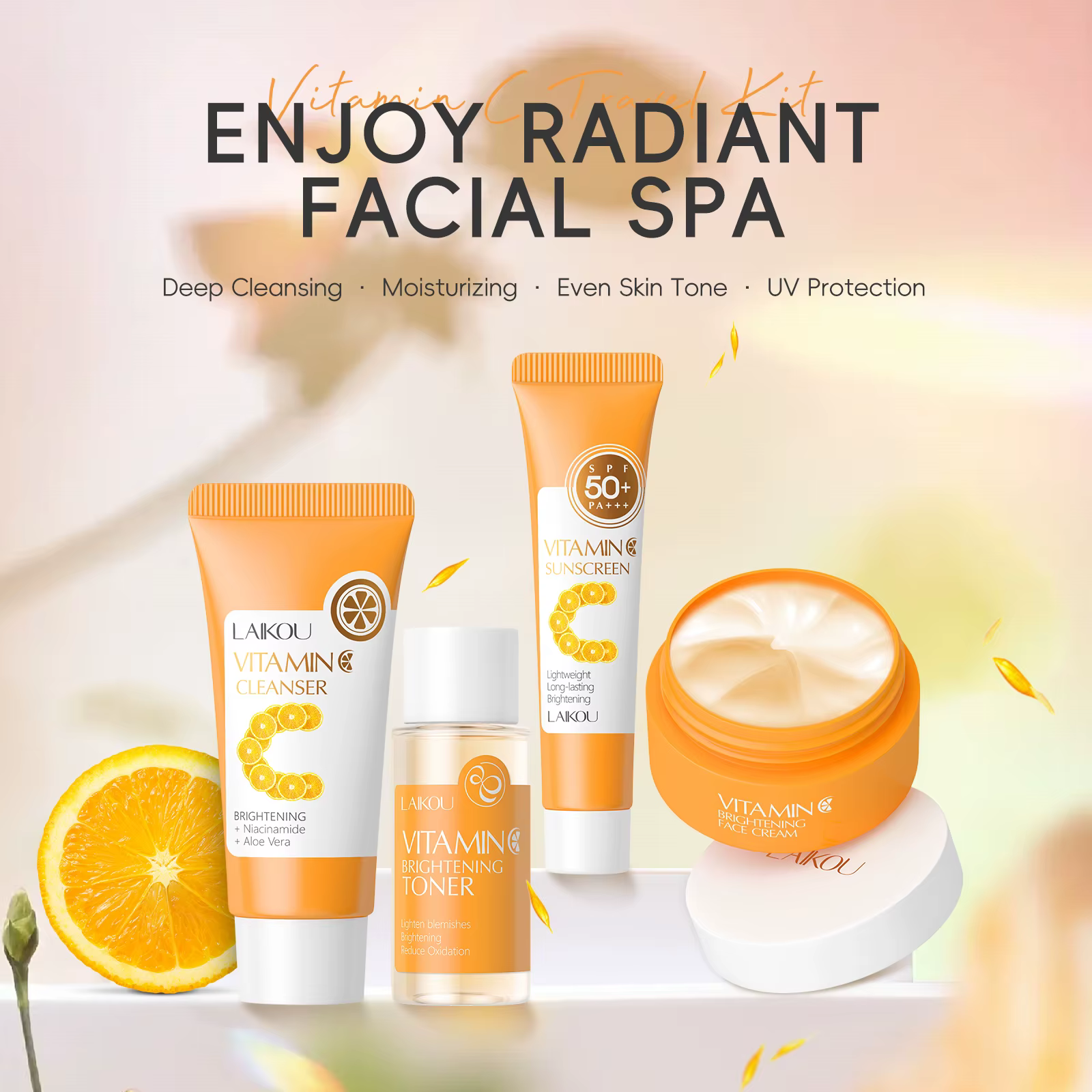 LAIKOU – ensemble de voyage à la vitamine C