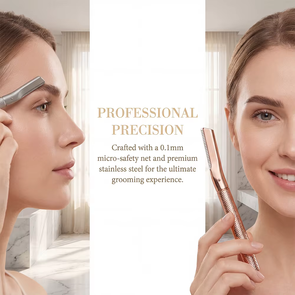Rasoir à sourcils en alliage de zinc de qualité supérieure