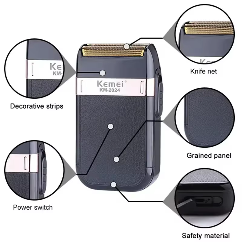 Kemei KM-678 KM-2024 KM-2628 tondeuses à cheveux électriques professionnelles tondeuse à barbe Rechargeable hommes