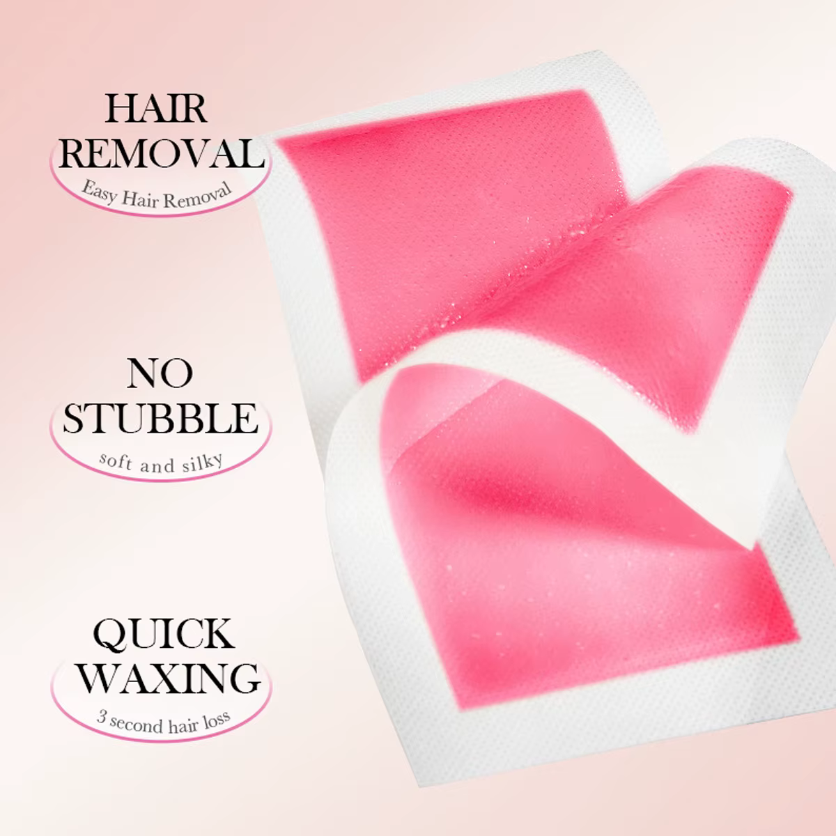 Papier ciré d'épilation Double face Rose pour poils d'aisselles et de jambes