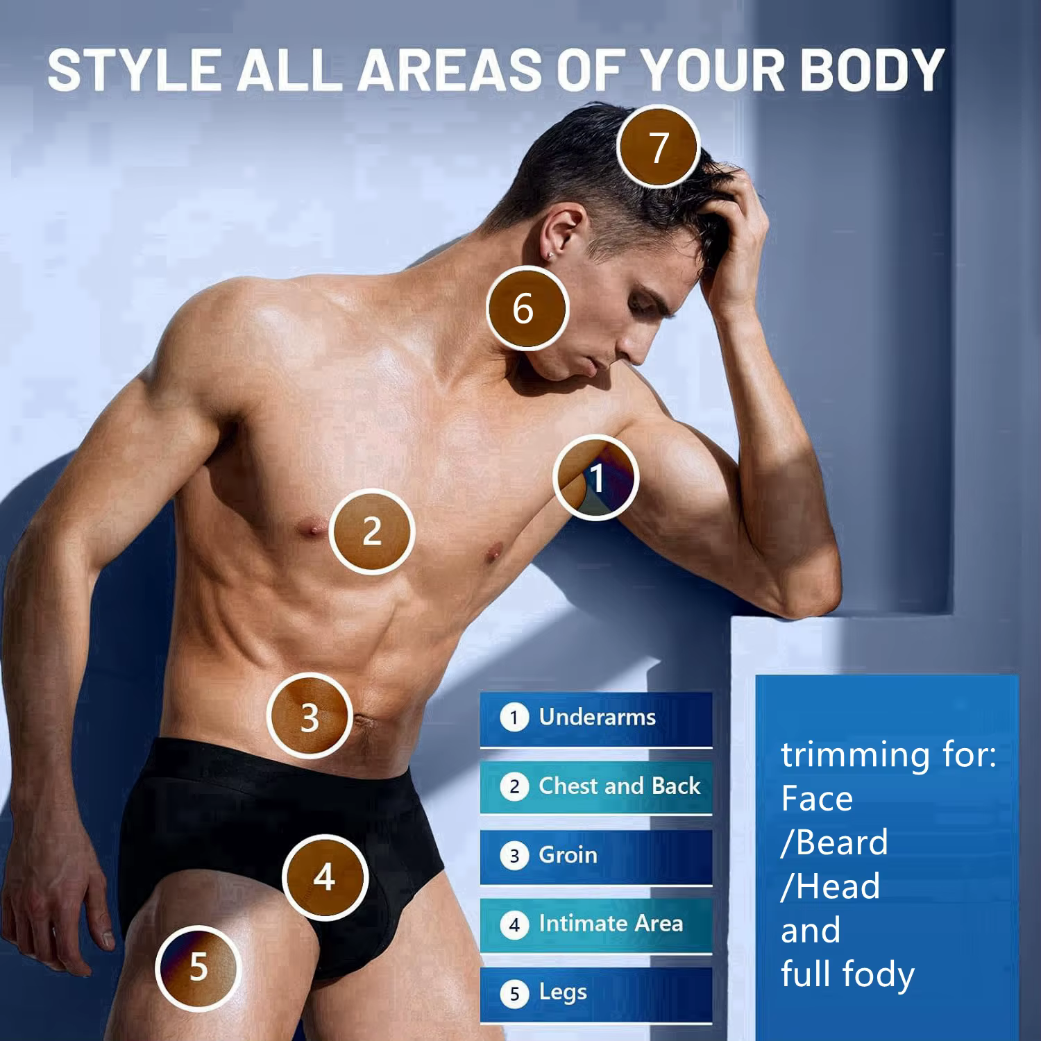 VGR corps tondeuse aine Rechargeable balle rasoir/tondeuse hommes électrique pubien barbe