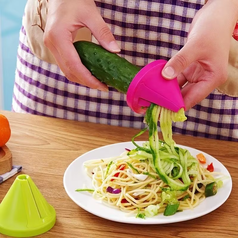 Broyeur rotatif de cuisine, éplucheur manuel en spirale, trancheur de légumes, râpe à fruits, pommes de terre, radis, Gadgets de cuisine, accessoires de cuisine