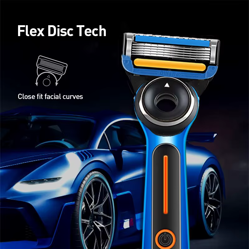 Gillette Labs rasoir chauffant édition limitée Modes de température double 5 lames Nanotech tête FlexDisc