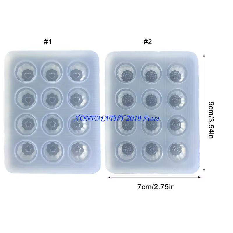 F42F – moule remplissage en Silicone pour sable mouvant, pour fabrication bijoux, pendentifs, porte-clés