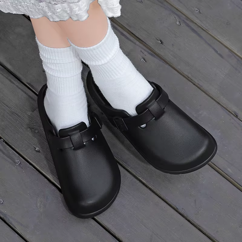 Pantoufles décontractées de couleur unie, design simple qui correspond à n'importe quel style, matériau doux et confortable + semelle antidérapante, chaussures confortables pour se détendre à la maiso