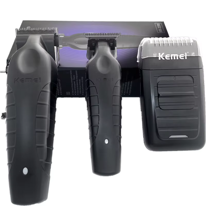 Kemei KM-2296 KM-2299 KM-1102 Kit de tondeuse à cheveux professionnelle rasoir électrique Machine de coupe