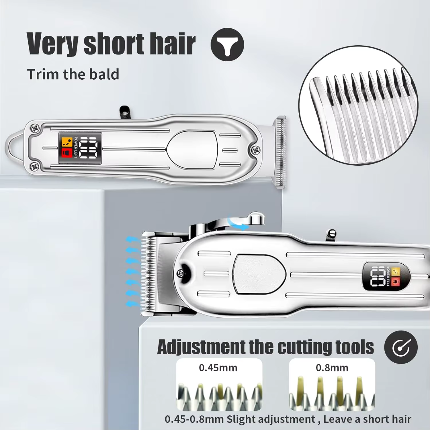 Tondeuse à cheveux et à barbe pour hommes