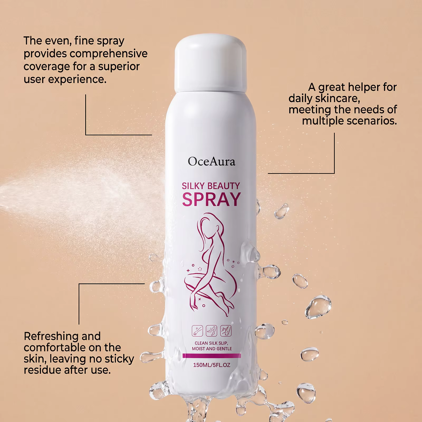 Spray dépilatoire OCEAURA pour le corps