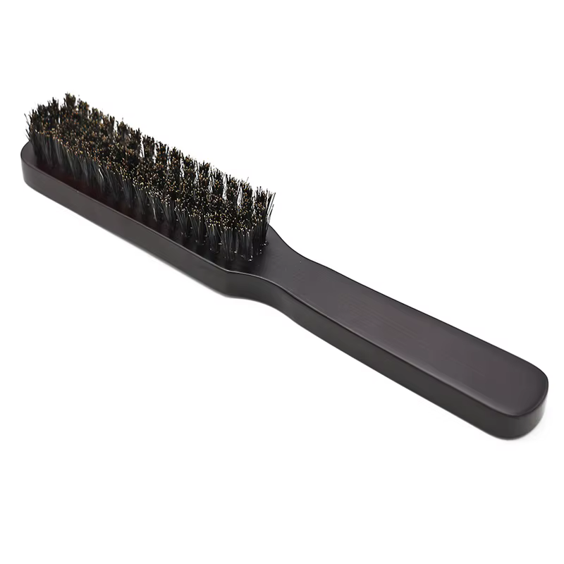 Manche en bois poils de sanglier barbe brosse outil de rasage