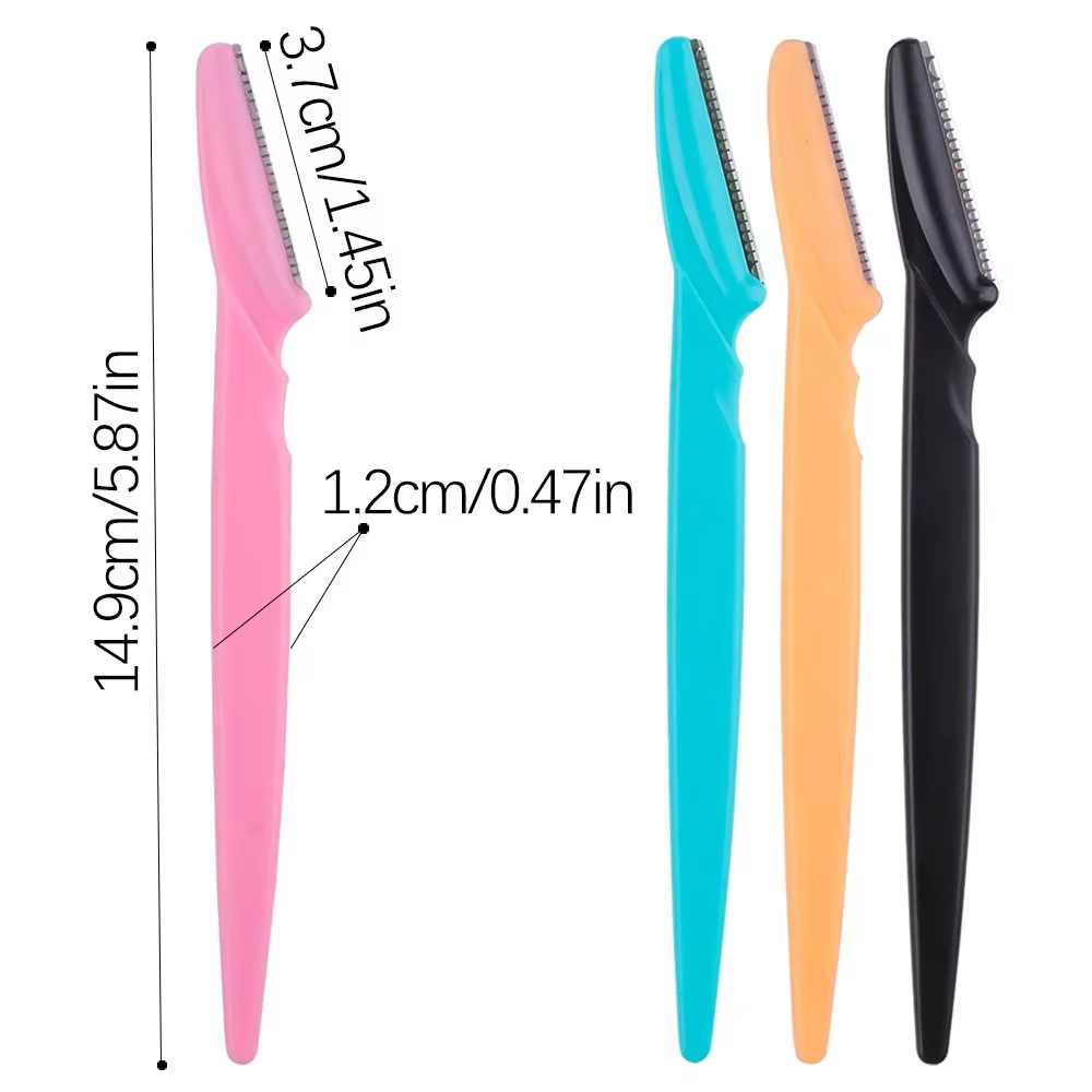 3/10 pièces épilation des sourcils coupe-épilation couteau de sécurité maquillage grattoir rasoir