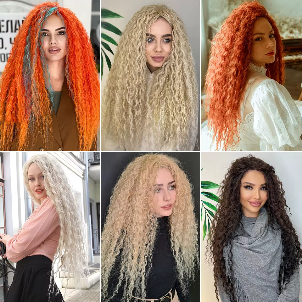 Ariel Curl cheveux vague d'eau torsion Crochet cheveux synthétiques Crochet tresses Ombre Blonde Afro boucles vague profonde tressage Extension de cheveux