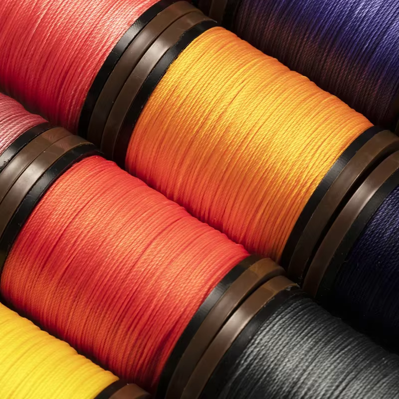 Fil Ciré Rond pour la Couture du Cuir, Outil d'Avertissement de Réparation, 36m, 40 Mètres, 0.8mm