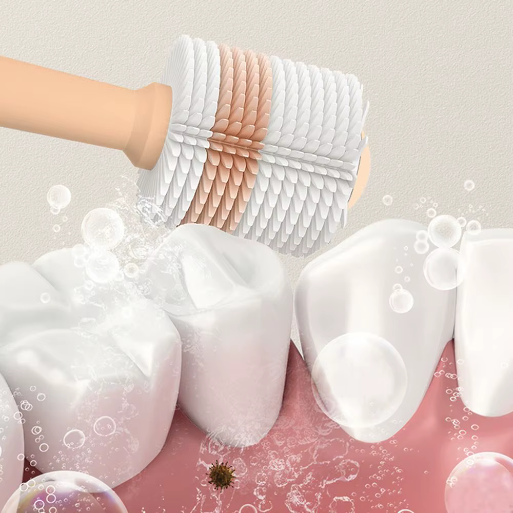 Poignée pour enfants nettoyage en profondeur soins des dents 360 degrés brosse à dents en Silicone bébé formation brosses à dents brosse de soins bucco-dentaires