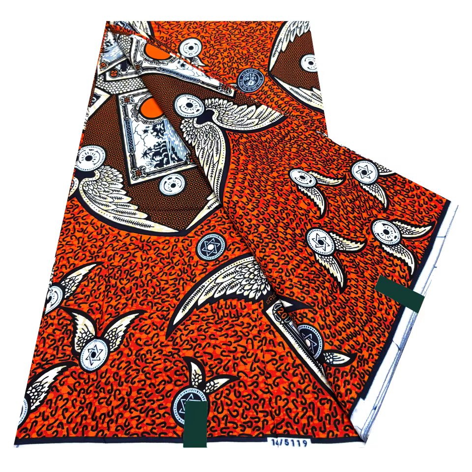 Pagne d'origine africain, prévient l'Hollandais 100 coton