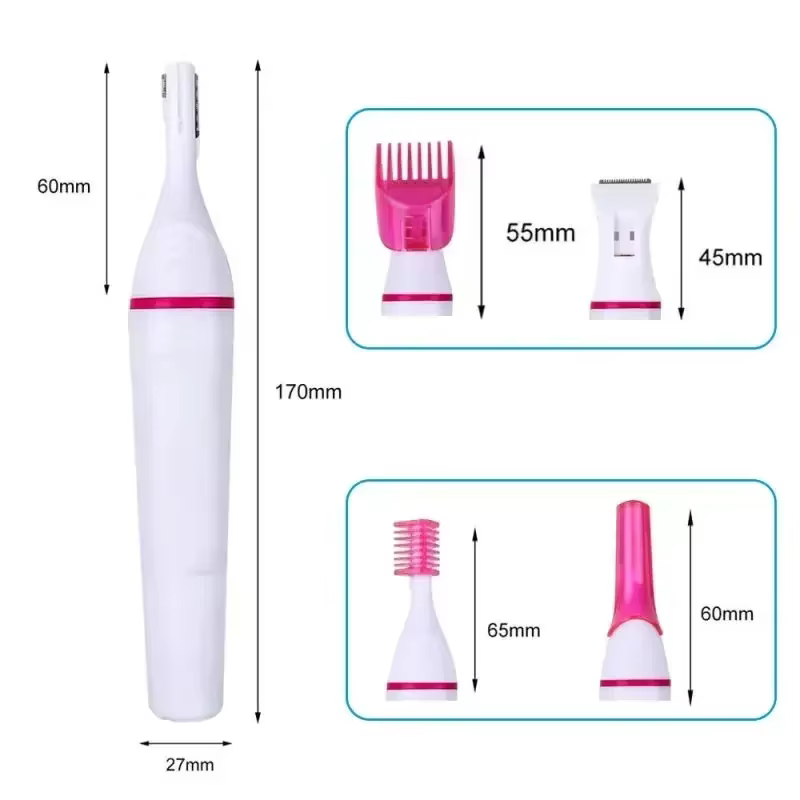 5 en 1 ensemble femmes épilateur femme rasoir de sourcils dame