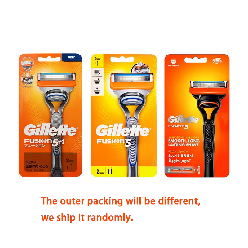 Gillette Fusion 5 rasoir pour hommes sécurité manuel Machine à raser 5 couches lame avec bande de lubrification