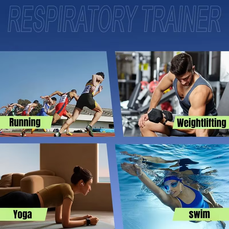 Entraîneur de respiration pour sport, exercice, embout buccal pour le visage pulmonaire, équipement de Fitness pour la maison, accessoires de soins sains, nouveau