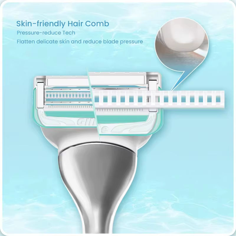 Gillette Venus rasoir de toilettage intime pour femmes cheveux publics et peau avec barre d'irritation brevetée épilation