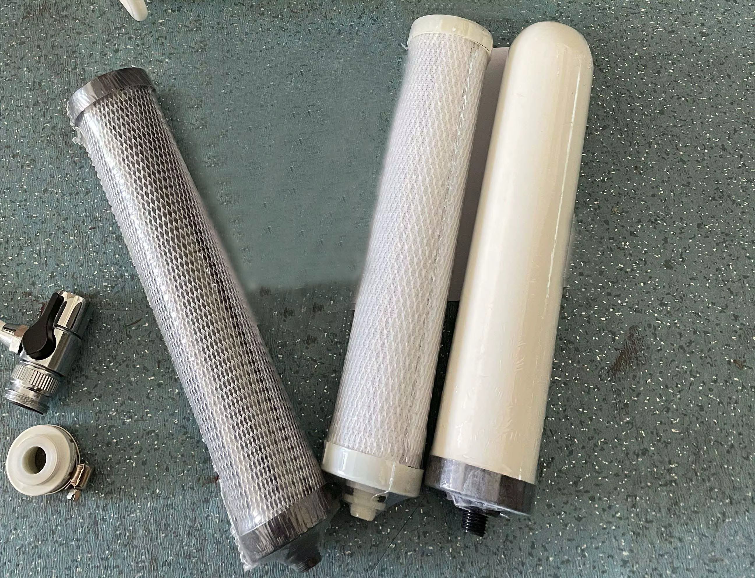 Purificateur d'eau de comptoir en 3 étapes, filtre à eau du robinet, solution d'eau de cuisine, traitement de l'eau potable domestique, connecteur universel