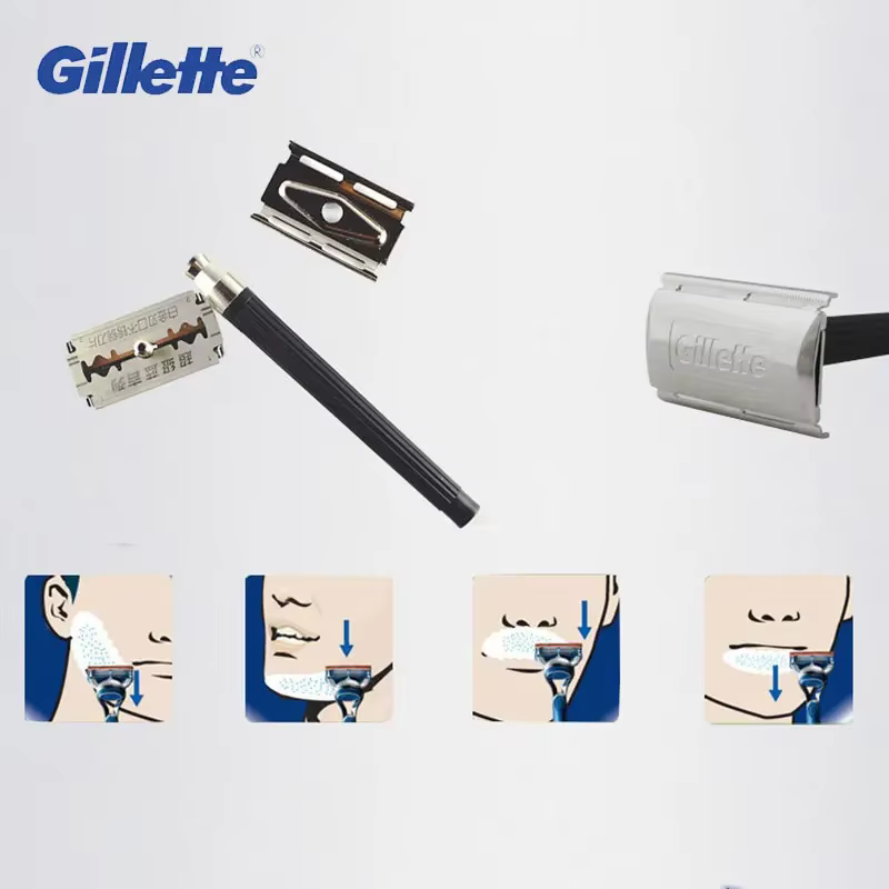 Gillette Super bleu rasoir sécurité manuel