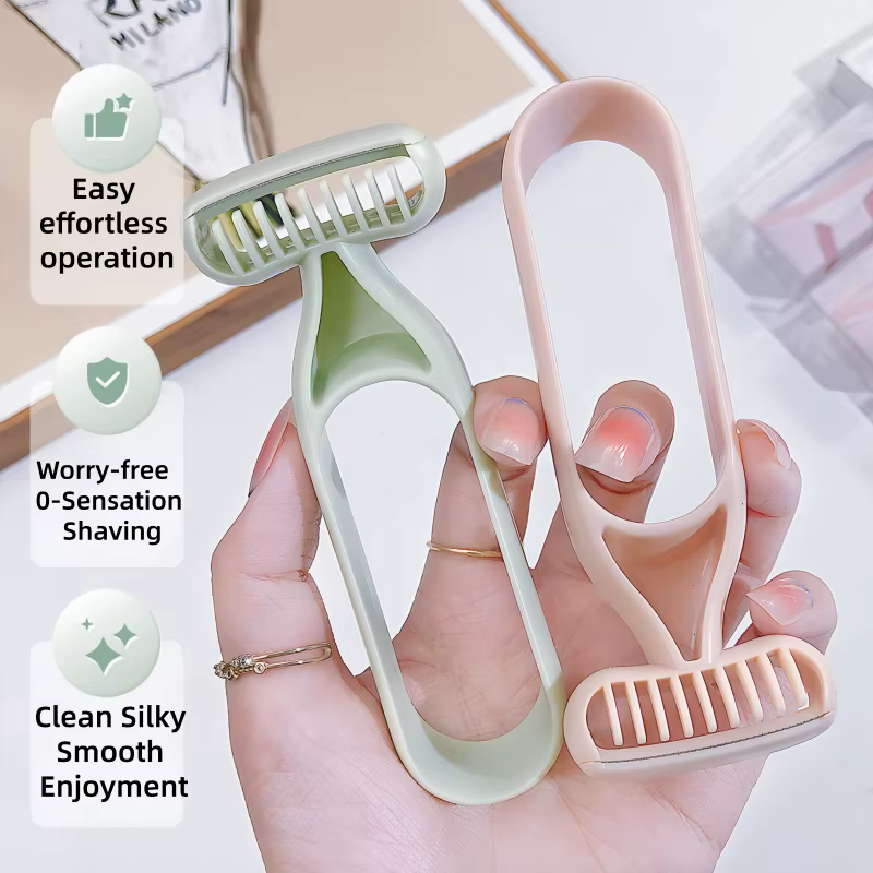 Rasoir non sensoriel pour les poils des aisselles, lame macro, rasage doux, éliminateur de poils, tondeuse pour les jambes et les aisselles pour femmes