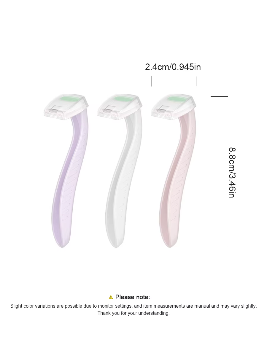 Mini Rasoir Portable Épilateur 3 Couleurs Sûr et Doux pour Zone Bikini