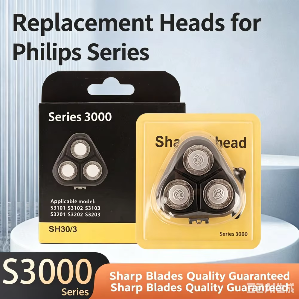 Têtes de rasoir de rechange pour Philips S3000 Series - Compatible avec S3101