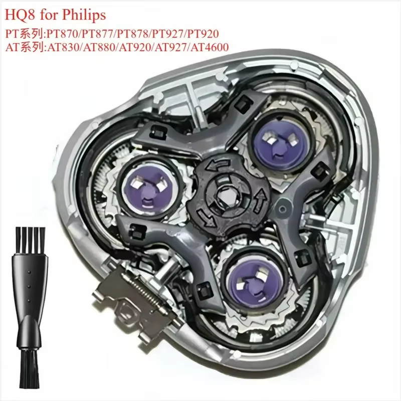 Têtes de rasoir HQ8 compatibles avec Philips HQ7110 HQ7310 HQ7325 HQ7340 PT725 PT720 AT810 AT811 AT830 AT875 PT830 PT870