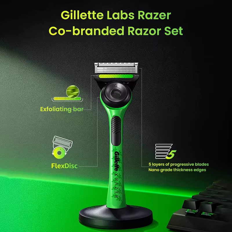 Gillette Labs Razer-Rasoir co-marqué série Aurora d'avant disc