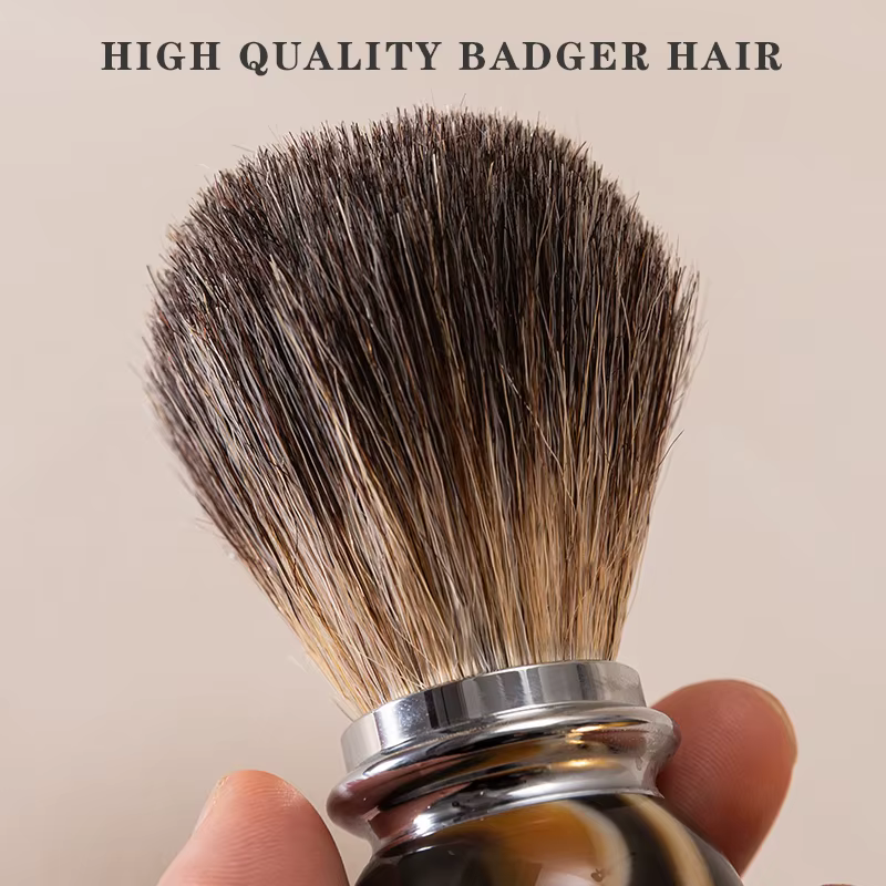 Ensemble de brosse et bol à raser pour homme