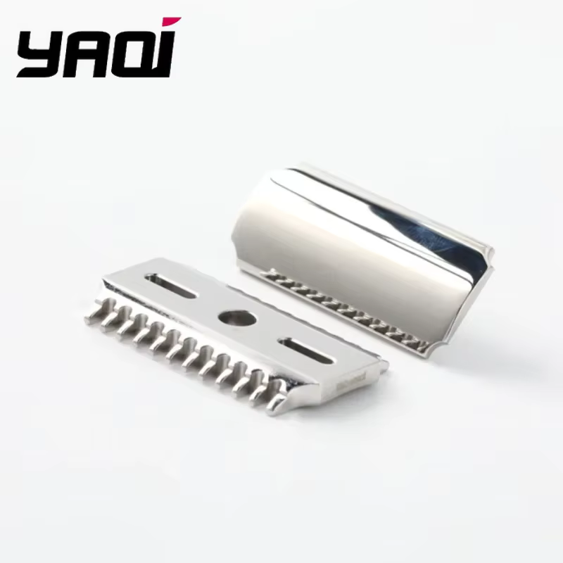 Nouveauté 2026 ! Tête de rasoir de sécurité YAQI Vostok 70OC en acier inoxydable 316 poli à double peigne avec