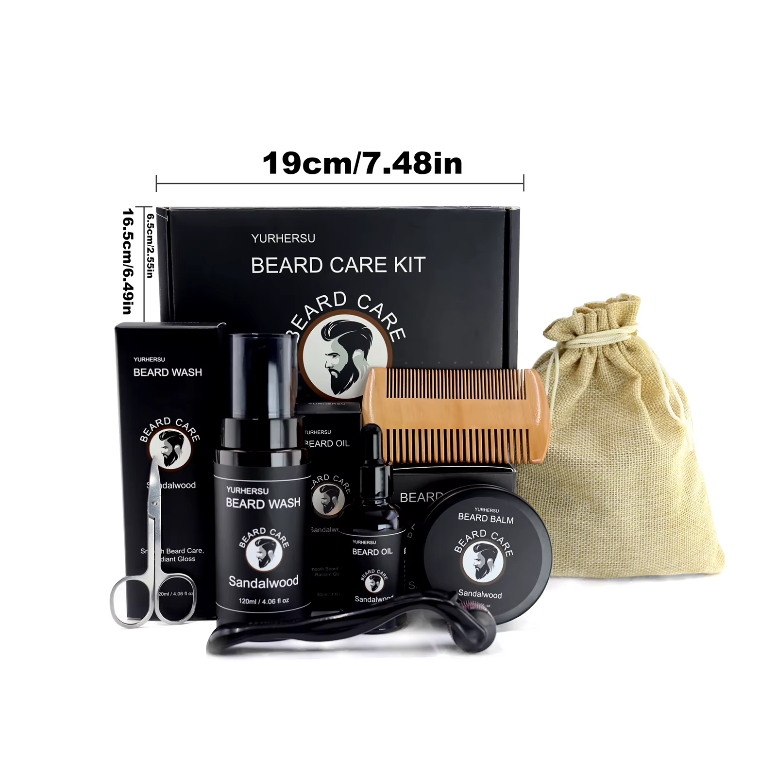Kit de soins de barbe pour hommes
