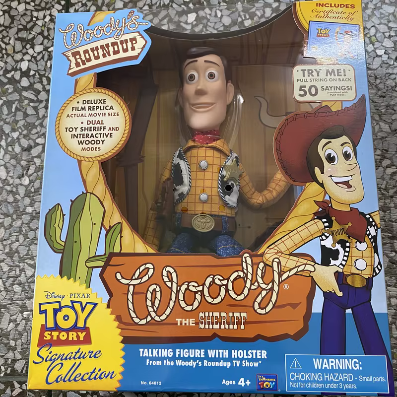 Peluche interactive parlante Woody le shérif de Toy Story de Pixar, réplique de film de luxe du 20e anniversaire