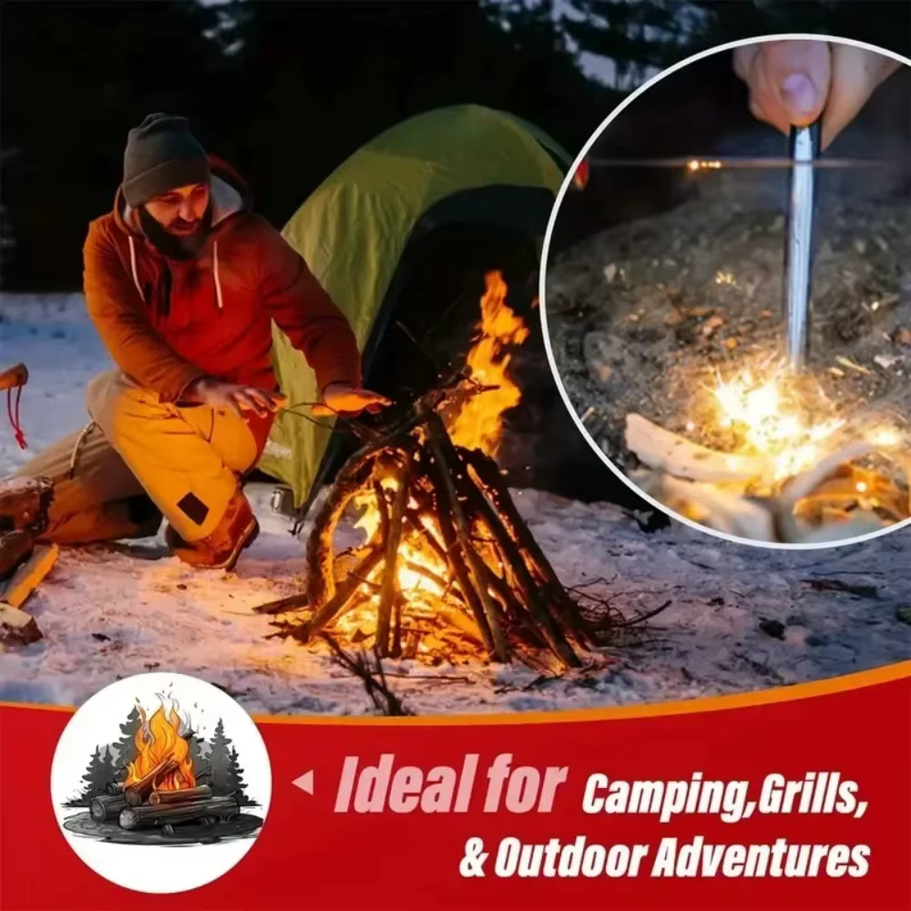 Bâtons d'allumage en cire naturelle pour bois, 30/60/100 pièces, pour barbecue, cheminée, four à foyer, allume-charbon, camping en plein air