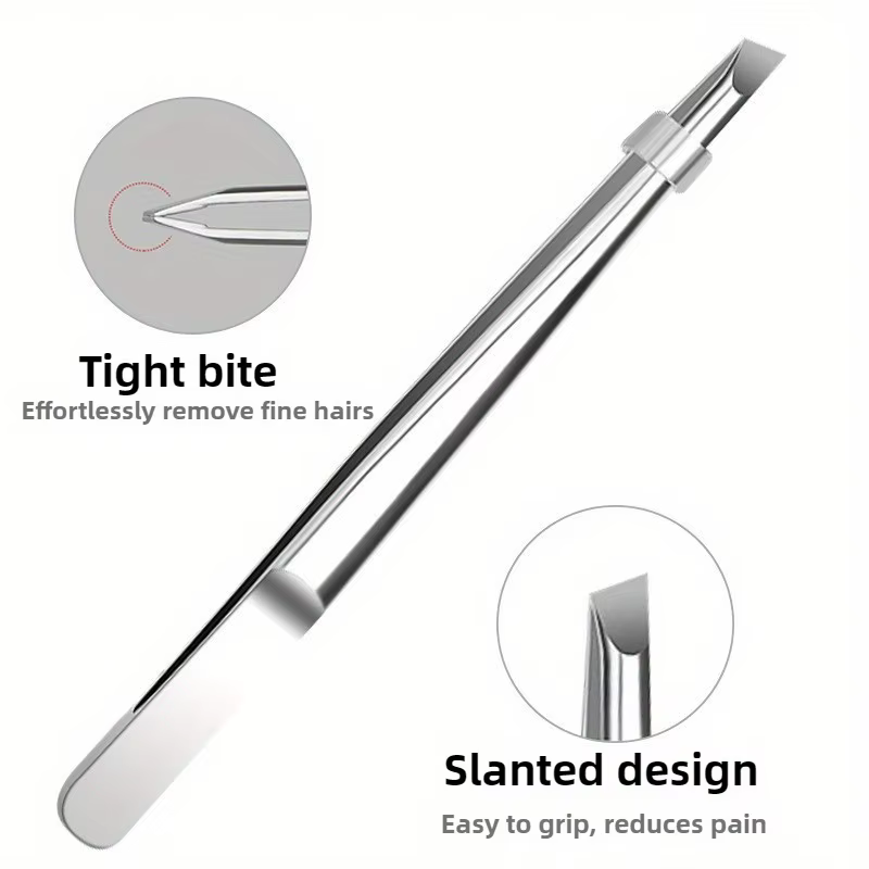 Pincettes professionnelles en acier inoxydable pour sourcils et poils du visage