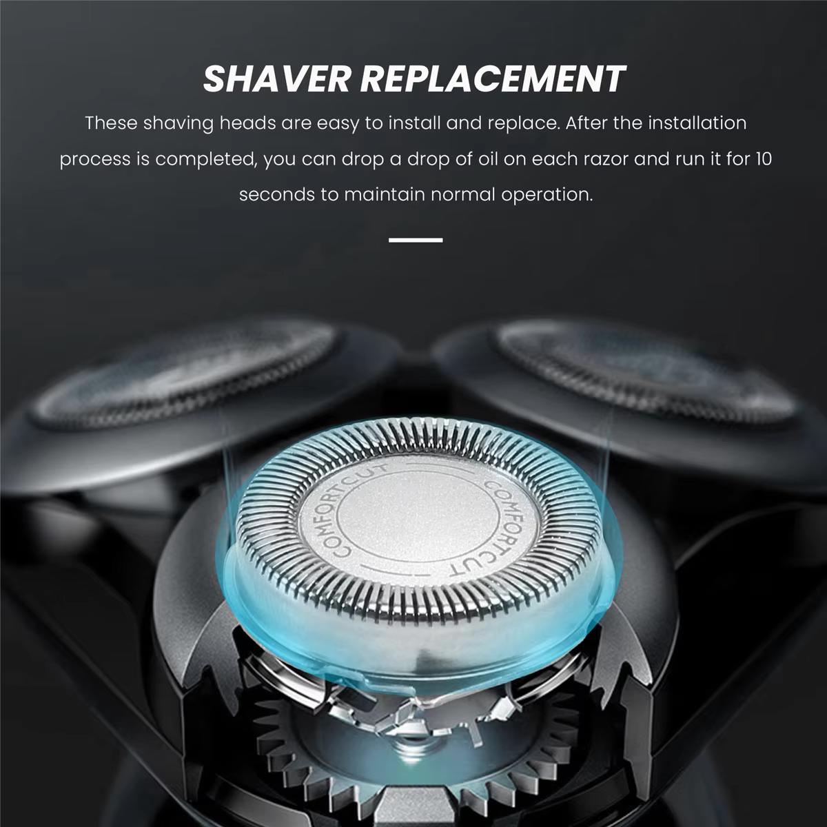 Têtes de rechange pour rasoir électrique Philips SH30/50/52