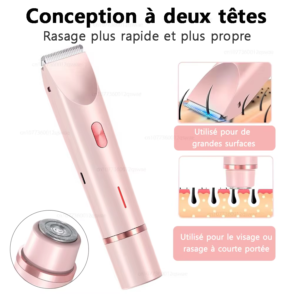 Rasoir électrique pour femmes 2 en 1