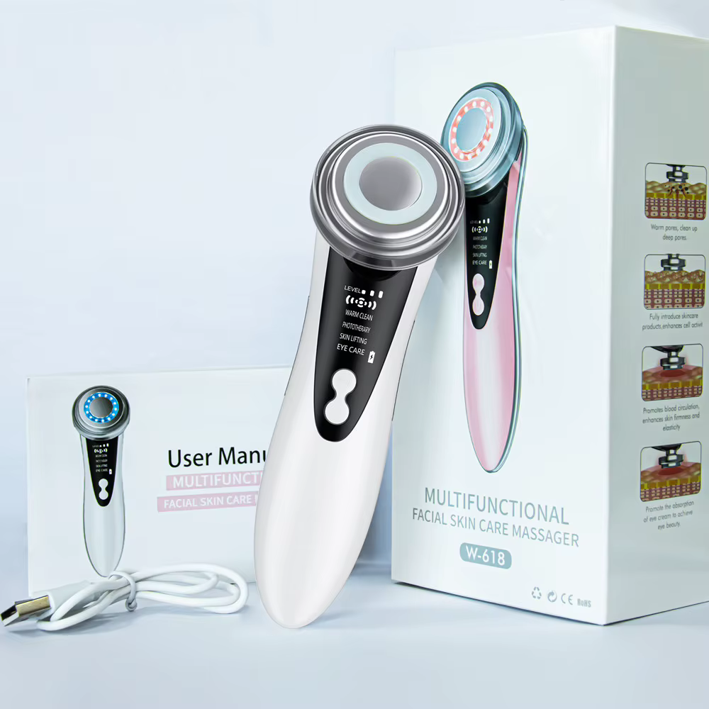 Masseur de visage rajeunissement de la peau Radio mésothérapie LED Lifting