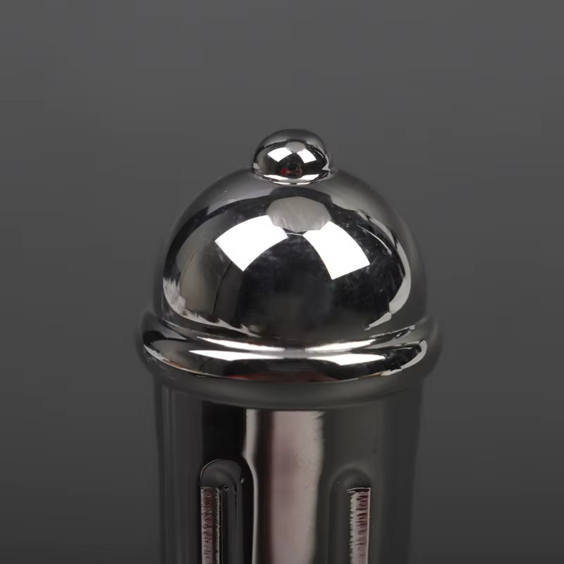 Yaqi-Poignée de rasoir de sécurité en acier inoxydable poli pour homme, larme