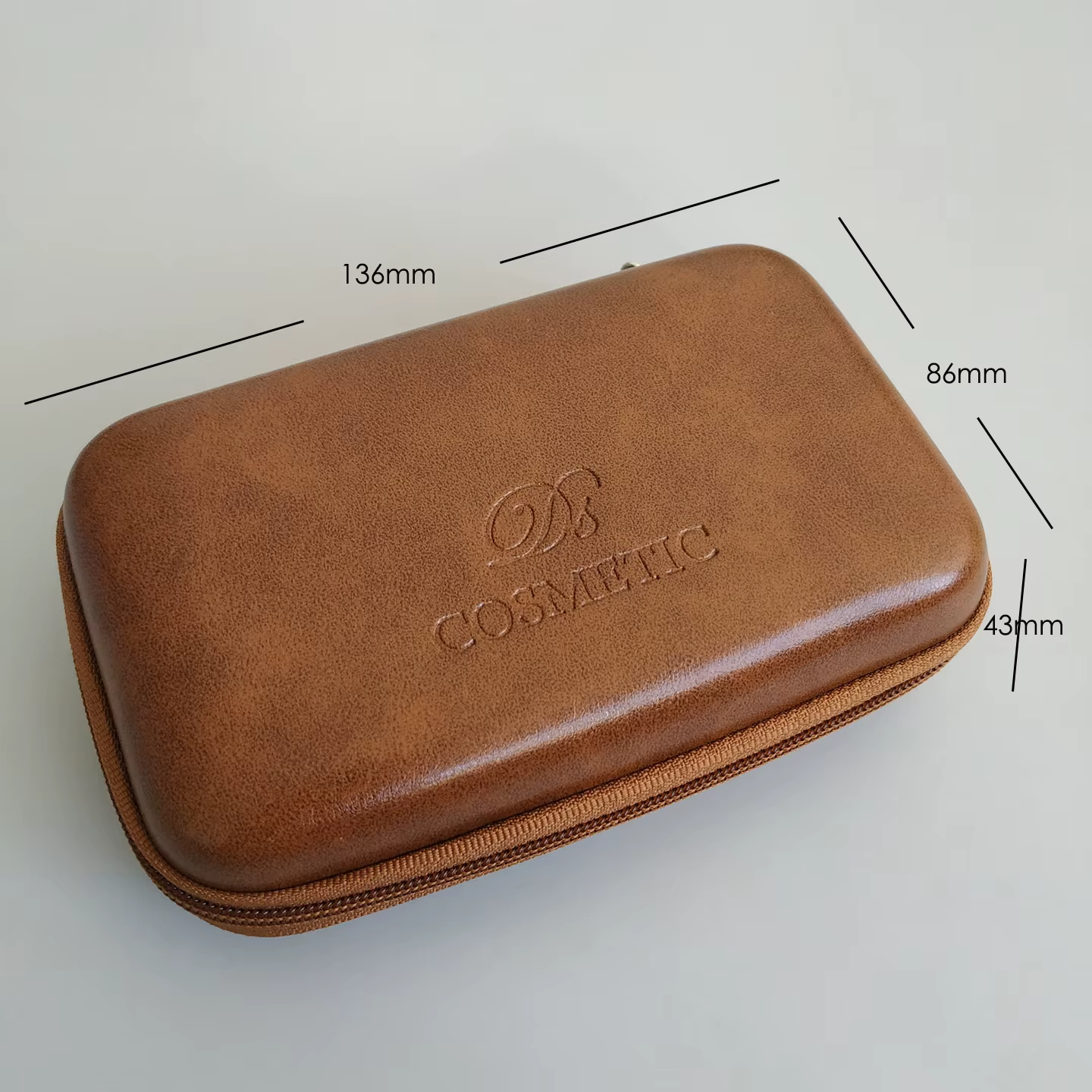 Dscosmetic – sac de voyage en cuir PU pour rasoir de sécurité à double tranchant