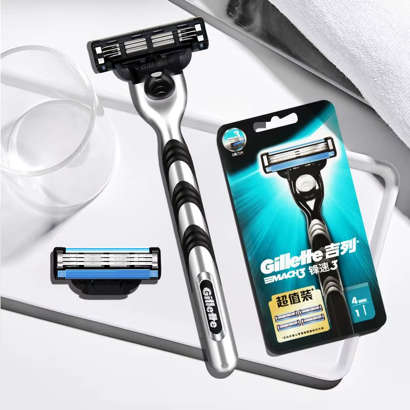 Rasoir manuel pour homme Gillette Mach 3 Classic à lame à 3 couches