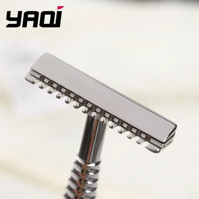 Nouveauté 2026 ! Rasoir de sécurité YAQI Romulus à lame ouverte en acier inoxydable 316 poli