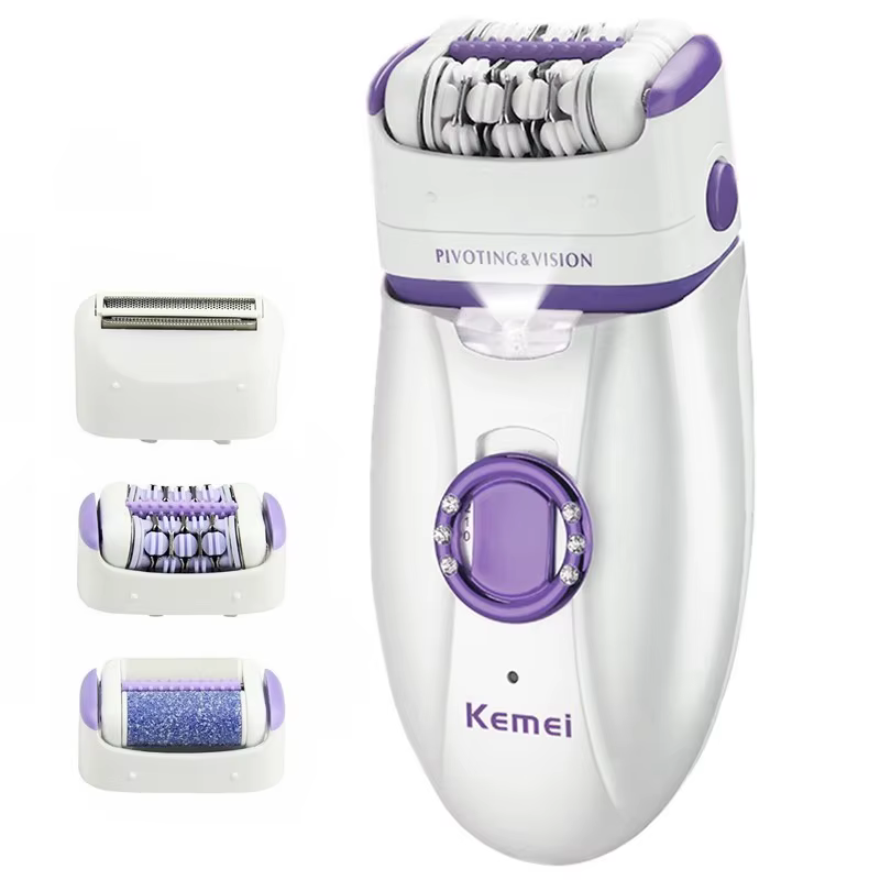 3in1 électrique femmes épilateur femme rasoir jambe corps épilation lèvre menton dépilatoire dame Bikini tondeuse