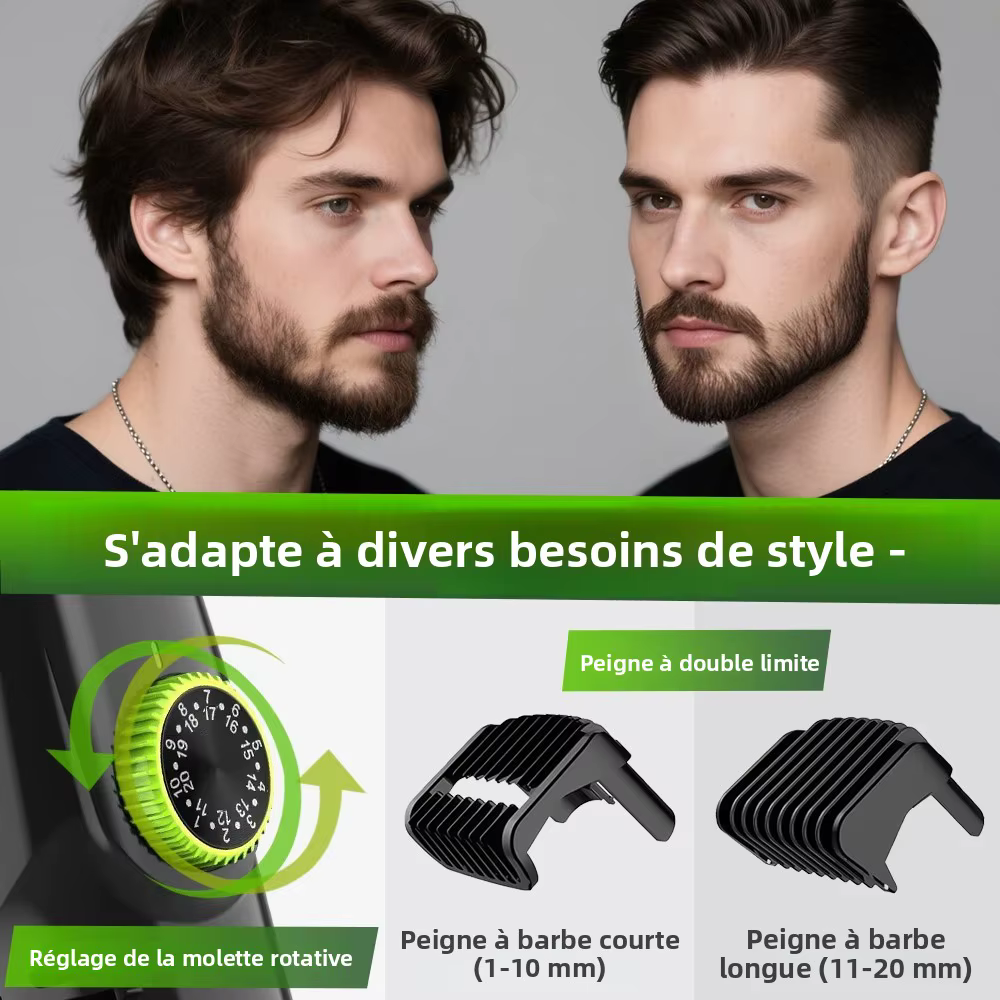 Tondeuse à cheveux et barbe pour homme