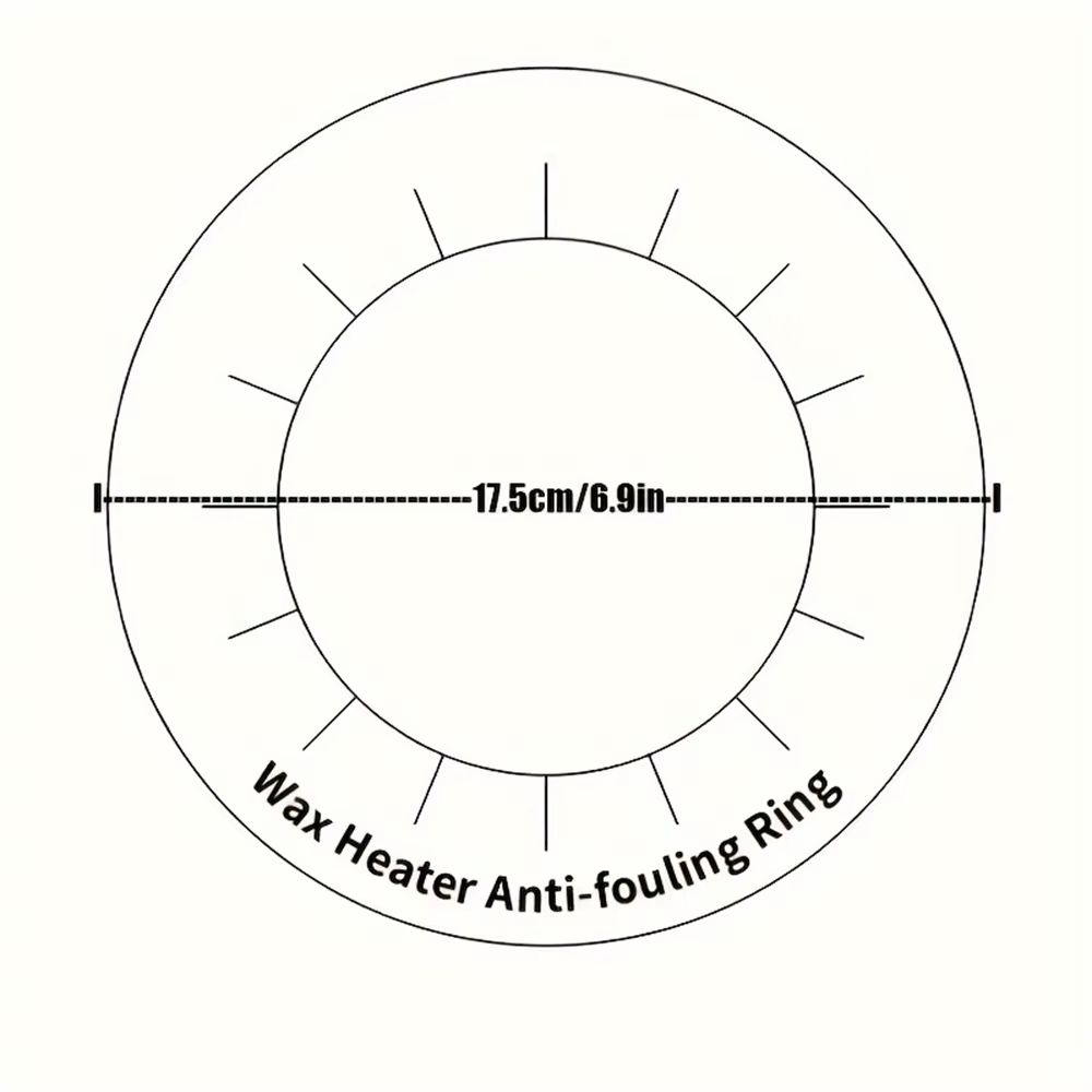 Viilife Anneau de protection pour le nettoyage du pot de cire à épiler