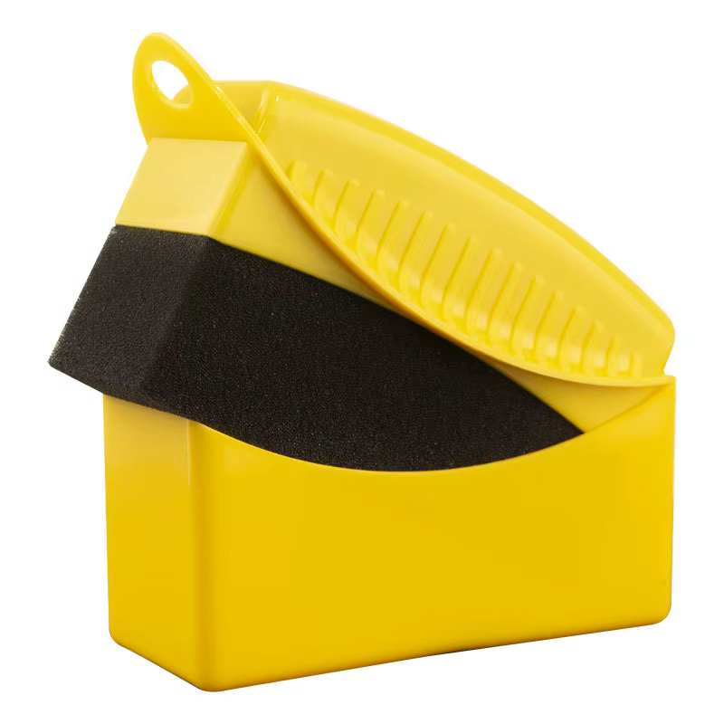 Éponge de polissage pour roues de voiture, brosse en plastique ABS, nettoyage du Contour des pneus, tampons applicateurs, accessoires de détail
