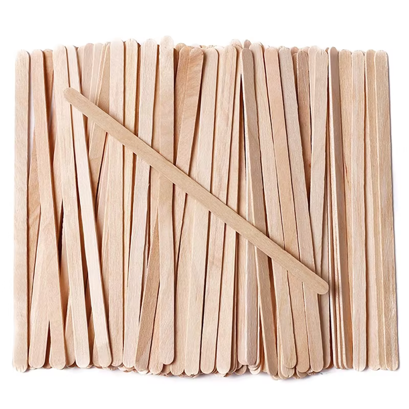 Bâtons d'épilation jetables en bois pour femmes